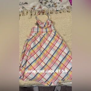 Colorful Plaid Halter Dress
